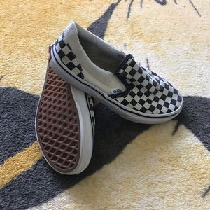 Kids unisex checkered vans size 3